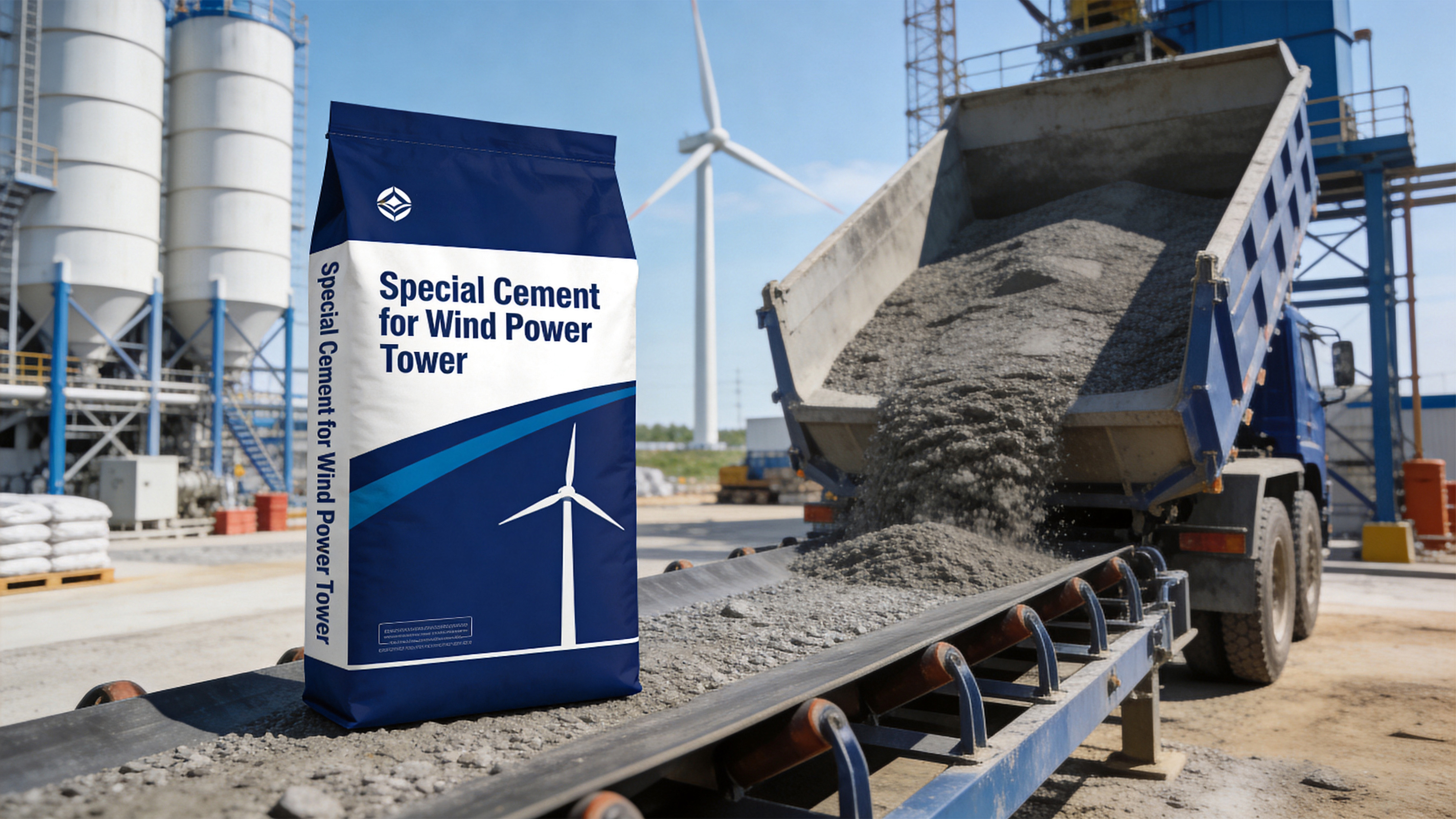 Wind power-specific cement