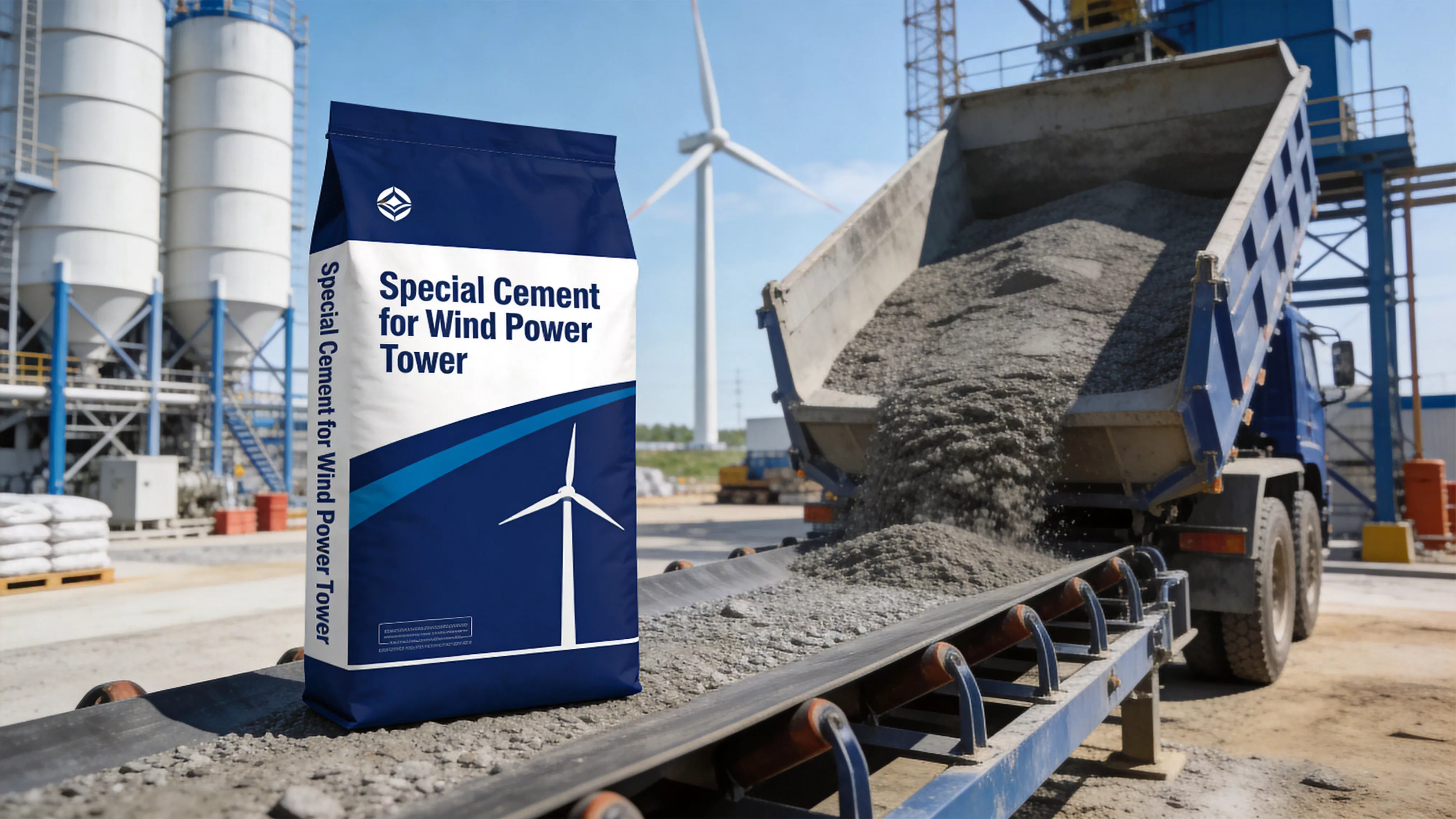 Wind power-specific cement