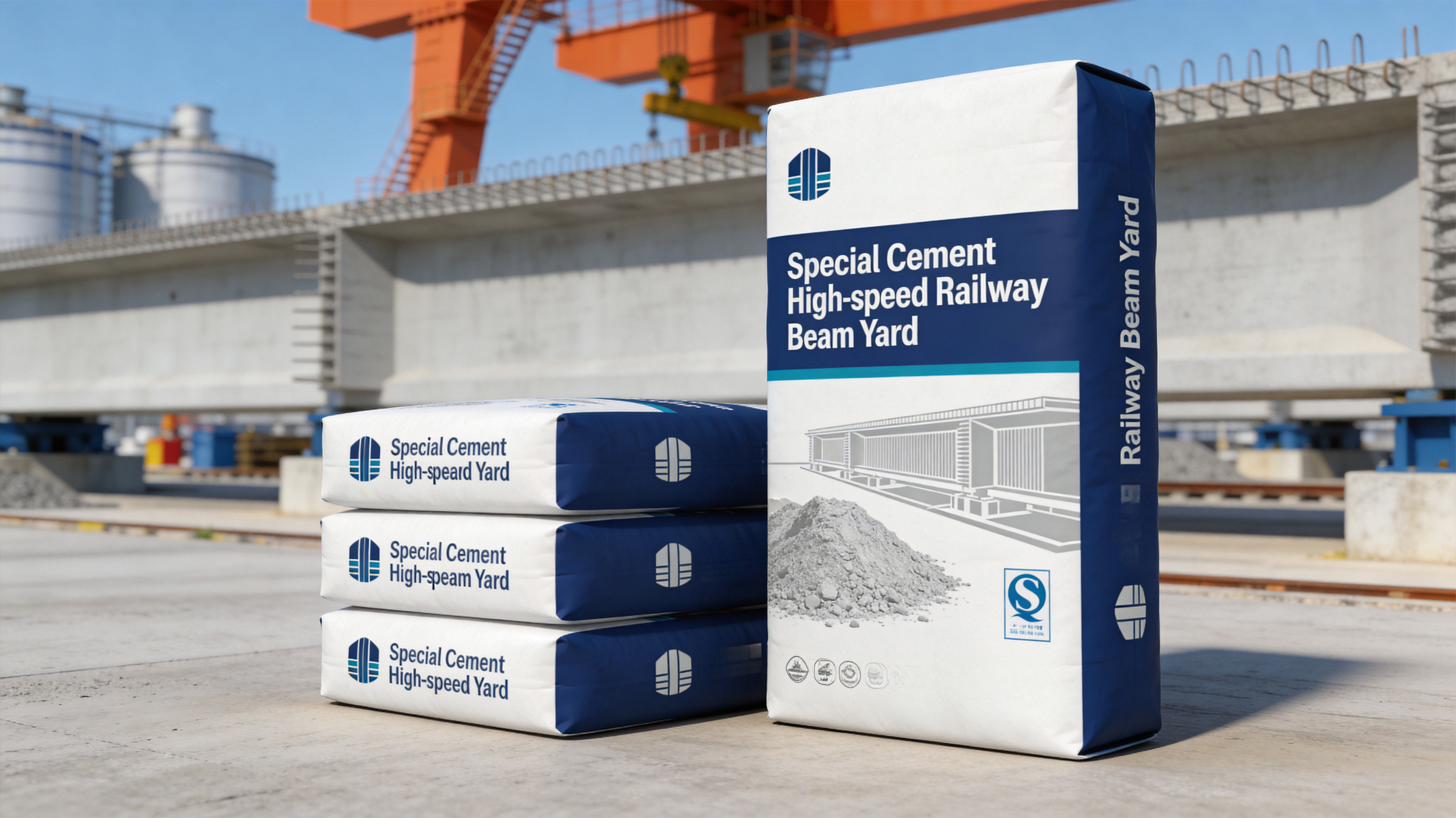 High-speed rail-specific cement