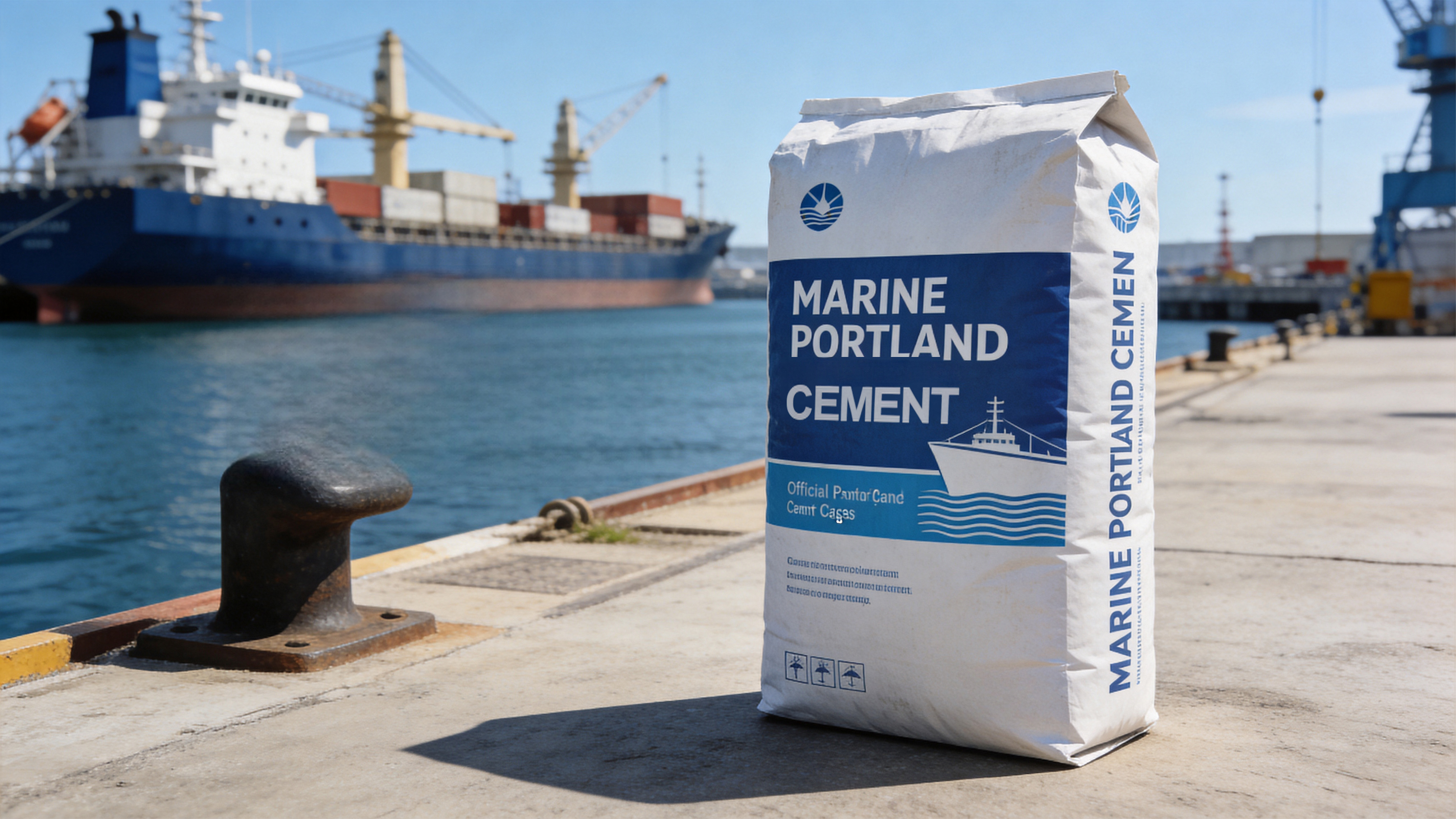 Marine construction silicate cement