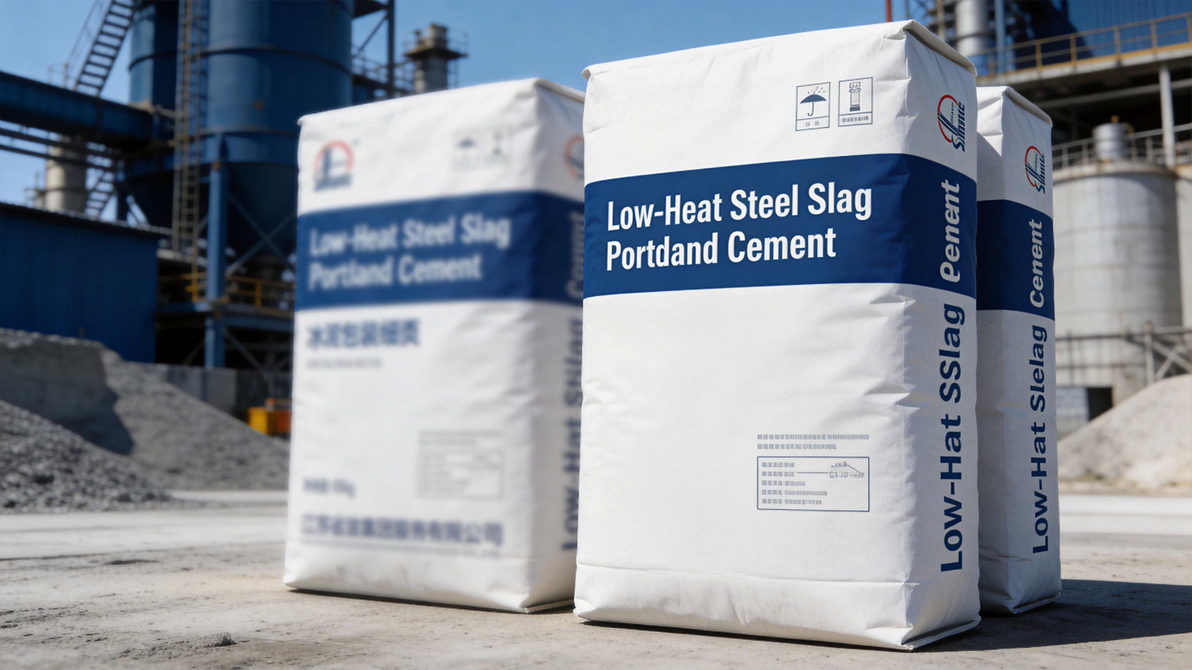 Low-temperature steel slag silicate cement