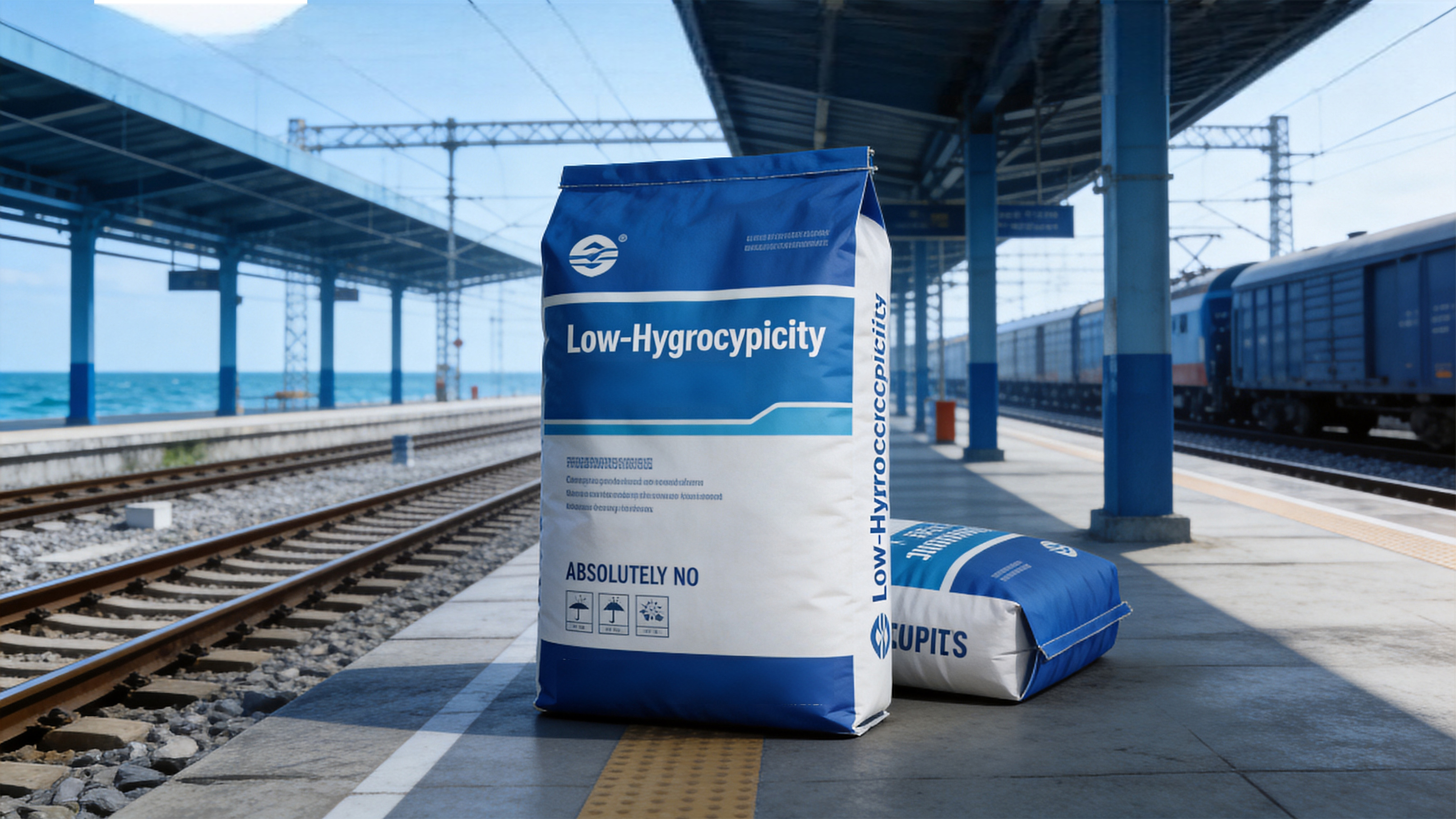 Low-alkali cement for ground railway use